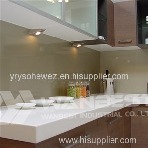 Solid Surface White Kitchen Counter