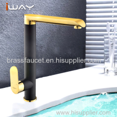 Brass Spout Single Handle Wall Mounted Single Cold Brass Kitchen Faucet