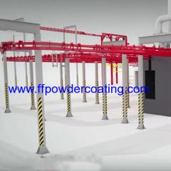 automatic powder coating convey system
