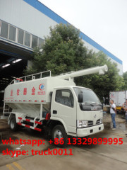 Dongfeng mini 8cubic meters 4tons bulk animal feed transported truck for sale