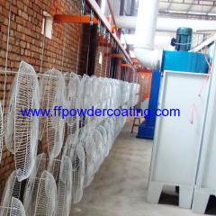 electrostatic powder paint line