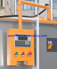 electrostatic powder coating booth system with PLC control unit
