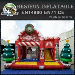 Christmas tree bouncing air castle inflatable bouncer