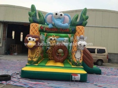 Inflatable Forest Theme Bouncy Castle safari jumping castle