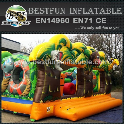 Cute Animal Jungle Inflatable Party Bouncer