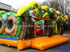 Jungle style high quality giant Inflatable bouncer