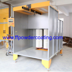 powder coating booth with filter