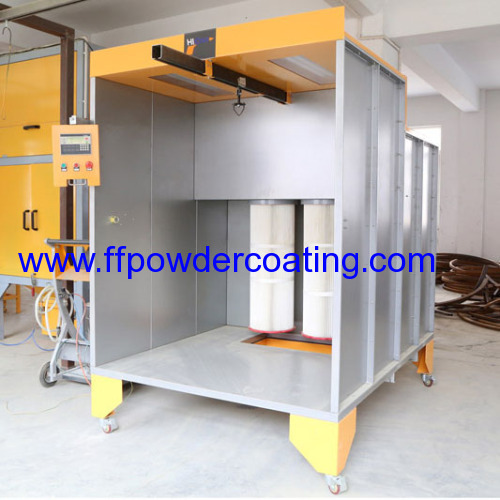 powder coating booth with filter