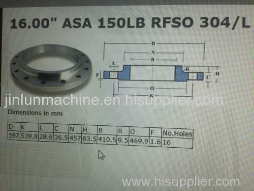 JINLUN supply kind of RFSO flanges