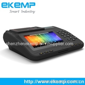 Android Smart Tablet POS Terminal with Thermal Printer and Card Skimmer