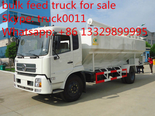dongfeng 10tons bulk fish feed pellet tank truck for sale