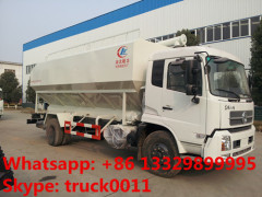 dongfeng 10tons bulk fish feed pellet tank truck for sale