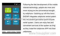 Ekemp Bicycle Rental System for Public Transportation