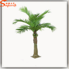 Artificial outdoor mini coconut tree waterproof for garden coconut palm trees with leaves