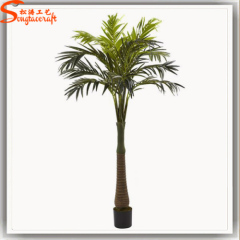 Artificial outdoor mini coconut tree waterproof for garden coconut palm trees with leaves