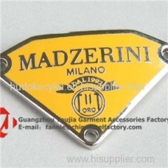 Triangle Metal Brand Tag