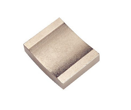 Segment Tile Arc Magnets Sintered Neodymium With Nickel Coating N48
