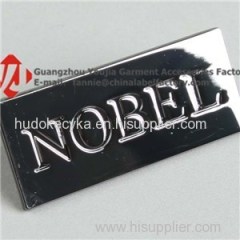 Metal Logo Label With U Shape Clip