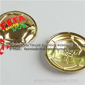 Circle Metal Ball Label Custom Logo