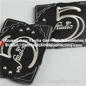 Branded Jeans New Design Leather Metal Label