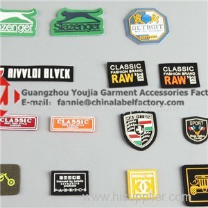 Factory Custom PU Label With PVC Logo