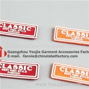 Custom Decorative PU PVC Label For Garment