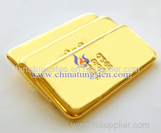 Tungsten Gold Plated Bar