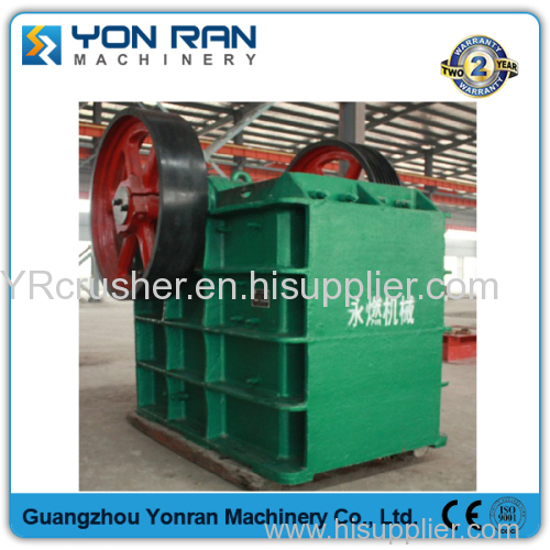 Good quality stone crusher Jaw crusher with Mn18 moving jaw plate
