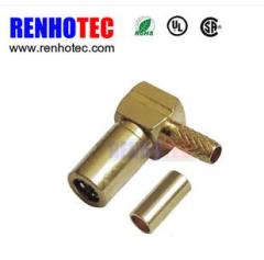 90 Degree SMB Plug Pcb Mount RF Adaptor