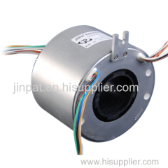 Pancake Slip Ring 50 mm through-bore and Housing for Harsh Environment Rotary Index Tables