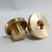 Brass turned precision components hexagon socket brass screw plug