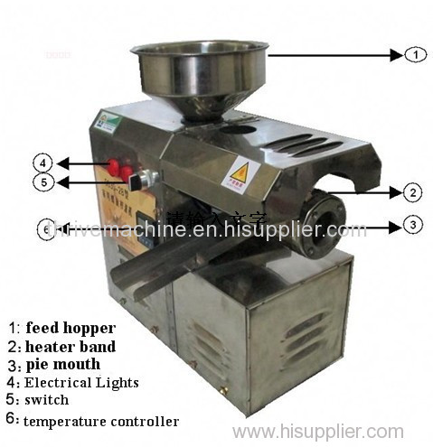 Small oil press machine/soybean peanut oil process machine