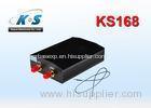 Black Web Based Vehicle GPS Tracking Device Support Ultrasonic Fuel Sensor