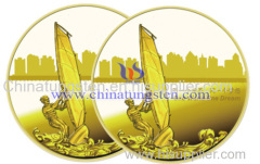 Tungsten Gold Plated Coin