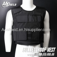 AA SHIELD Bullet Proof Vest Plate Carrier Aramid Core NIJ IIIA 3A Size L Black