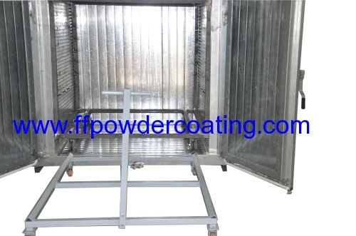 Electric powder coating oven system