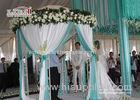 White Luxury Wedding Tents Transparent Aluminum Frame Pleated Roof