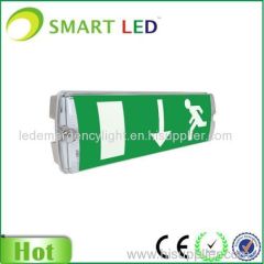 rechargeable green exit led sign