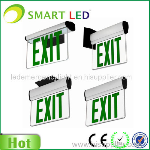 LED Emergency exit sign light with backup battery