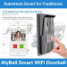 Smartphone app unlock infrared rainproof video wifi wireless outdoor doorbell intercom