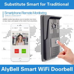 Smartphone/Tablet app unlock 8M night vision infrared rainproof video wifi wireless outdoor bell doorbell intercom