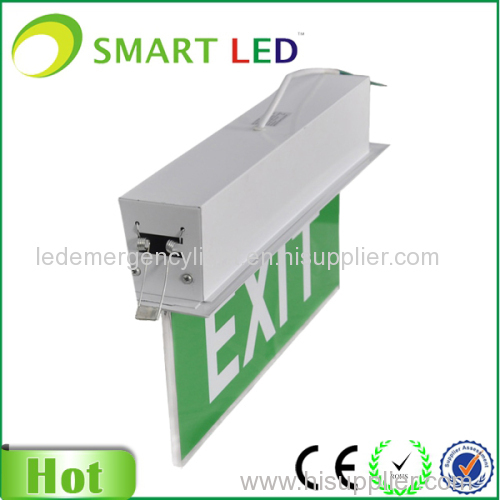 Insert ceiling mounted 3W Emergency Exit Sign