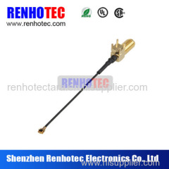 semi-rigid 90 degree female f connector to I-PEX rf cable