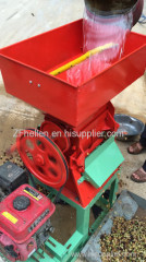 Coffee coco bean peeling pulp pulper pulping extractor shelling peeling sheller peeler machine