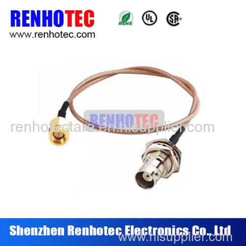 flexible audio player rf cable with bnc female to sma male