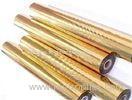 120M Length Flat Hot GoldFoil For Beer Labels / Chocolate Packaging