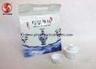 Empty Tea Packaging Bags with Zipper and Handle Food Grade Eight Side Sealed