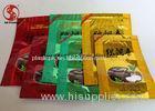 Waterproof Stand Up Tea Packaging Bags Aluminum Foiled Different Colors