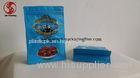Blue Printed Food Packaging Bags Eight Edge Sealing PET+AL+PE Structure Customed