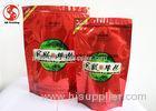 Glossy Finished Reclosable Zipper Stand - Up Food Pouch For Coffee / Tea Packaging